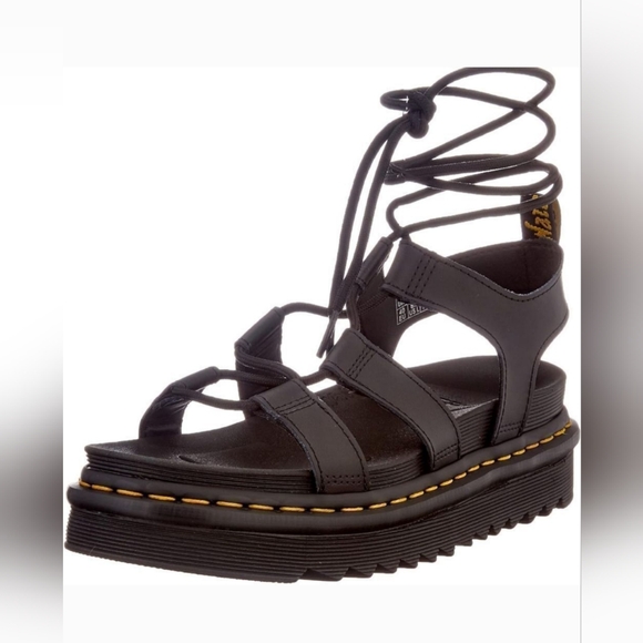 DR.MARTENS NARTILLA WOMENS LEATHER GLADIATOR SANDALS - Picture 2 of 9